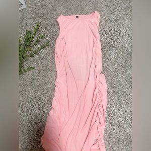 Elegant Pink Sleeveless Dress